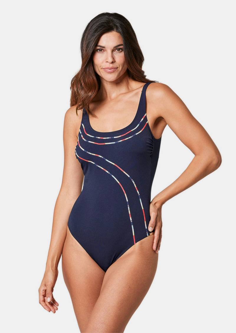 Chlorresistenter Badeanzug - marine - Gr. 40 D von Goldner Fashion von Goldner Fashion