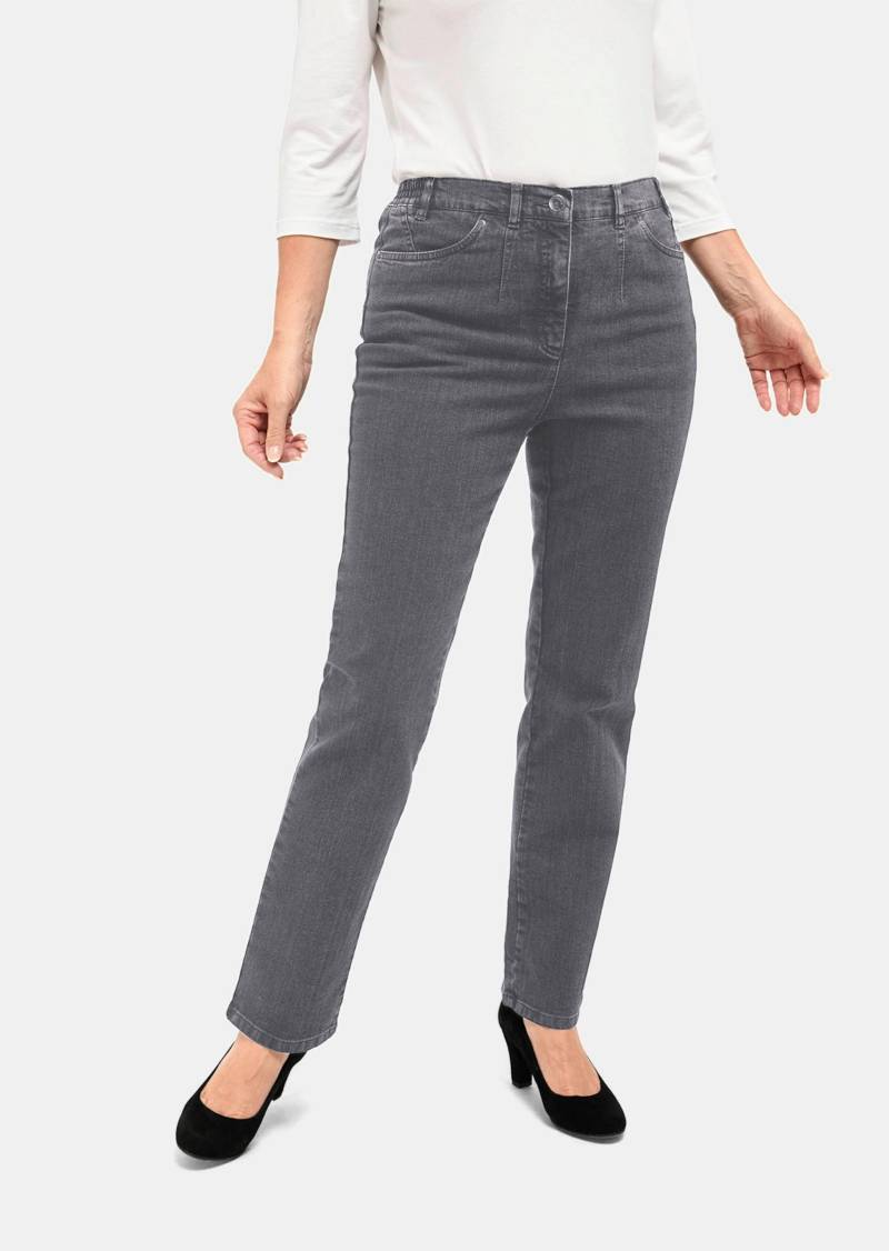 Schlichte Jeanshose CARLA COMFORT+ - anthrazit - Gr. 20 von Goldner Fashion von Goldner Fashion