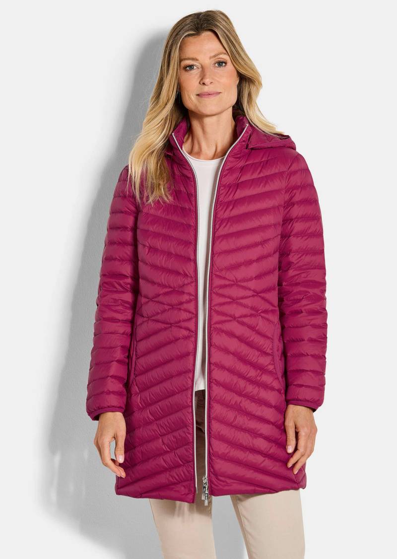 Daunenmantel mit femininer Steppung - bordeaux - Gr. 19 von Goldner Fashion von Goldner Fashion