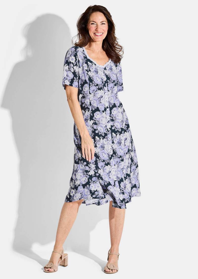 Druckkleid - flieder / gemustert - Gr. 24 von Goldner Fashion von Goldner Fashion