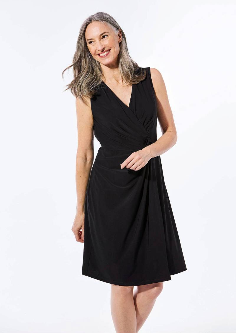 Elegantes Wickelkleid in Slinky-Qualität - schwarz - Gr. 24 von Goldner Fashion von Goldner Fashion