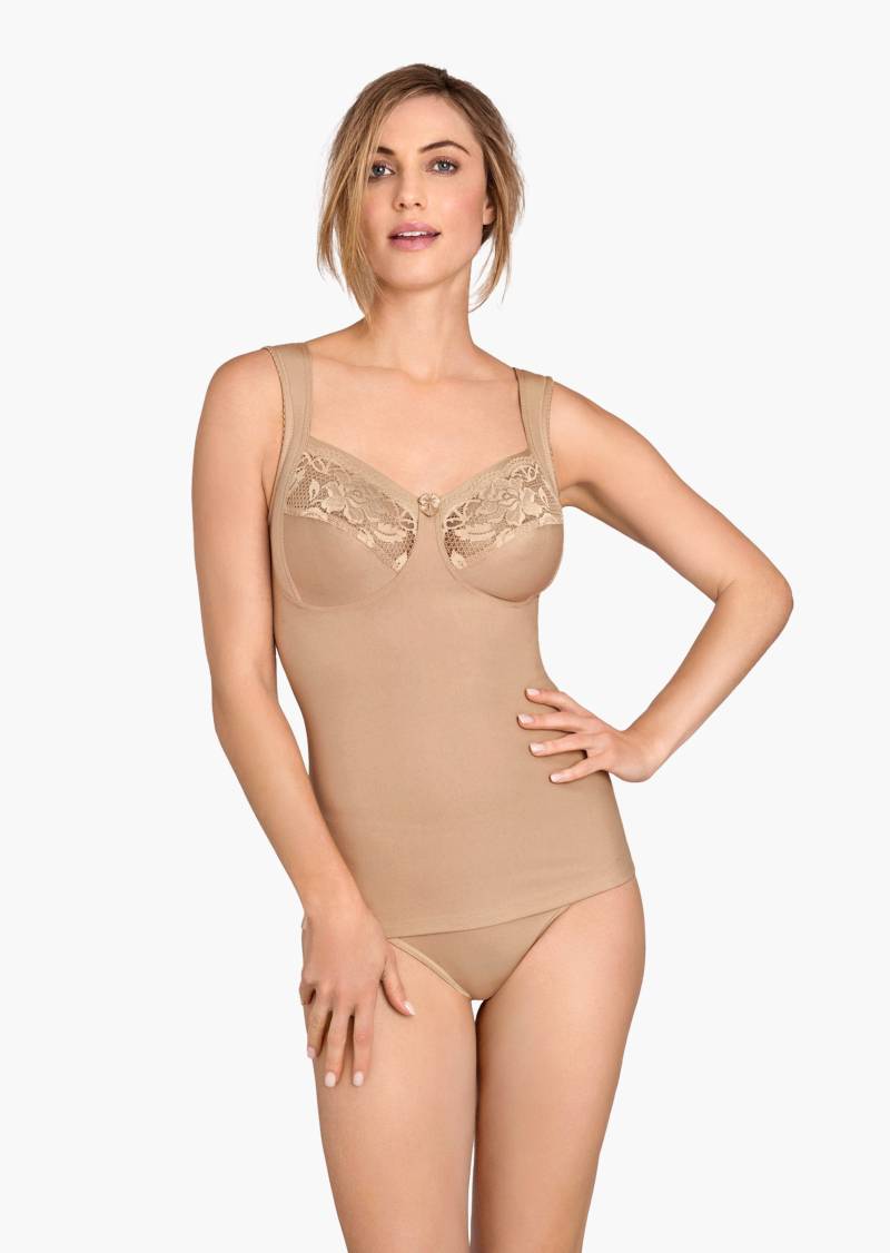 Figurformendes BH-Unterhemd - beige - Gr. 75 C von Goldner Fashion von Goldner Fashion