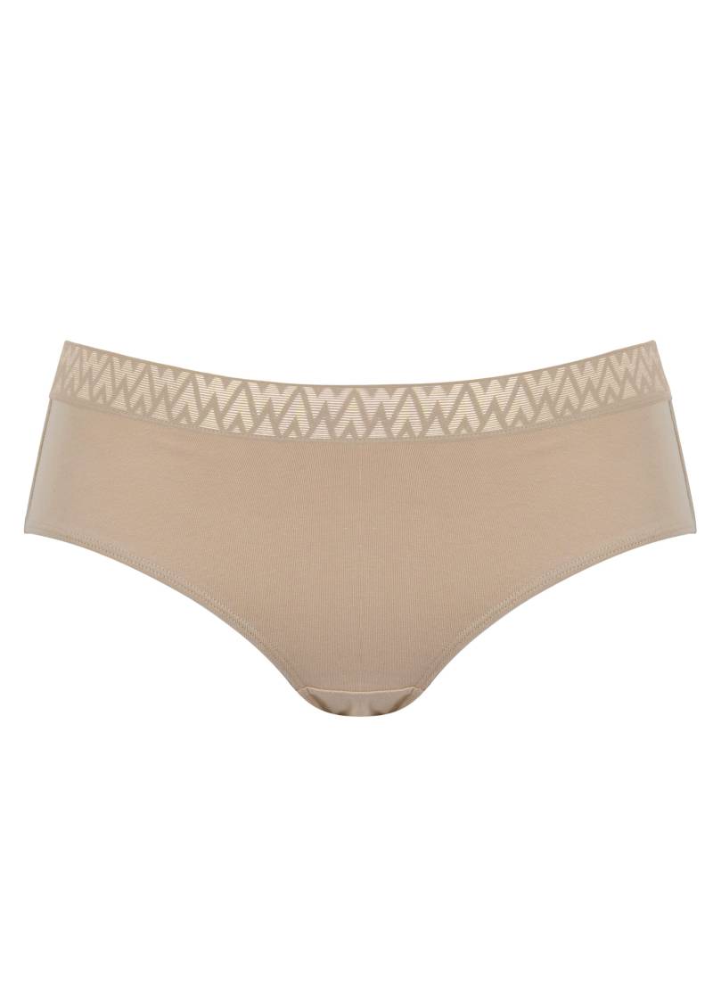 Formbeständiger Baumwoll-Taillenslip - caramel - Gr. 38 von Goldner Fashion von Goldner Fashion