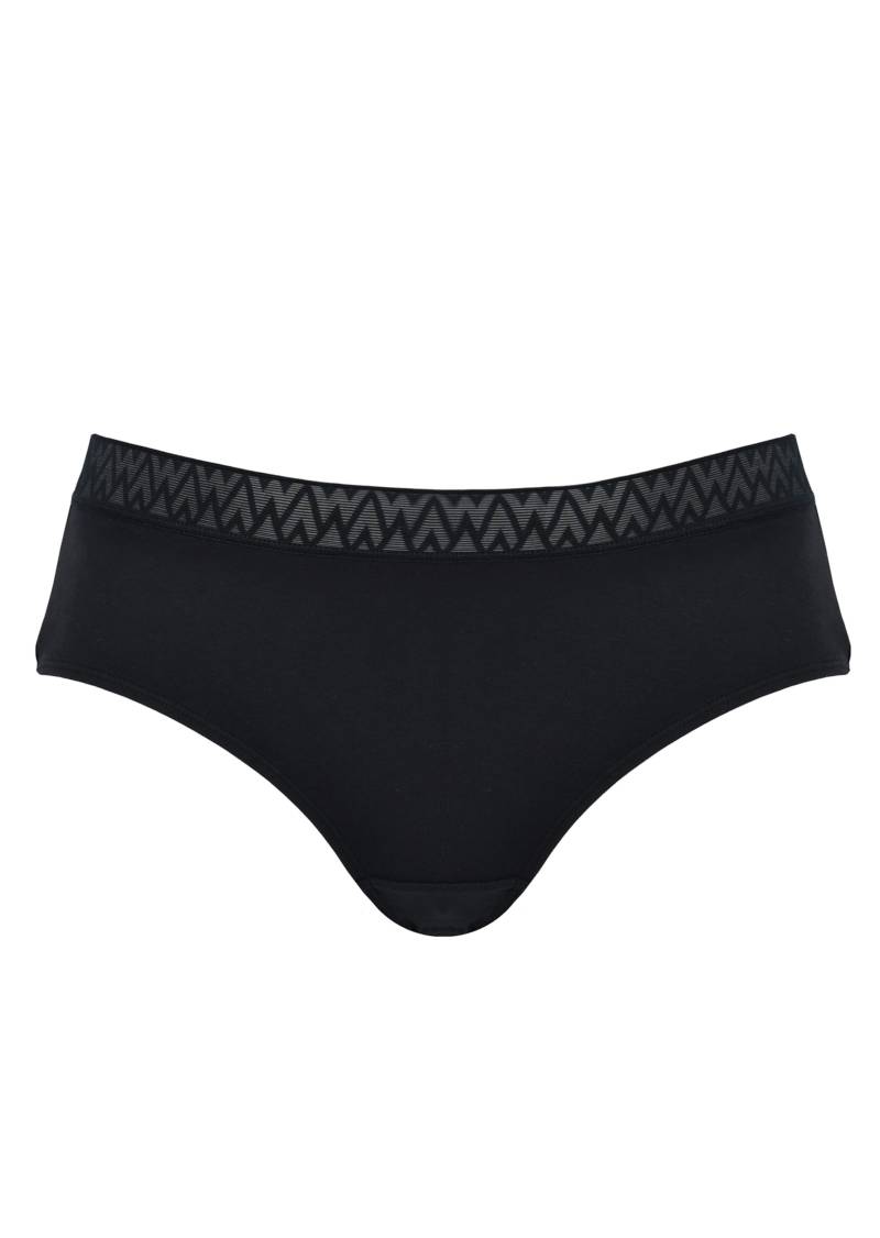 Formbeständiger Baumwoll-Taillenslip - schwarz - Gr. 38 von Goldner Fashion von Goldner Fashion