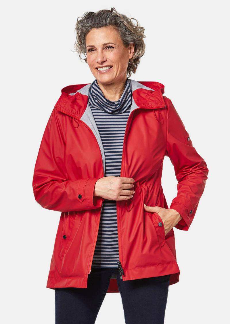 Funktionaler Regenmantel mit Jerseyfutter - rot - Gr. 42 von Goldner Fashion von Goldner Fashion