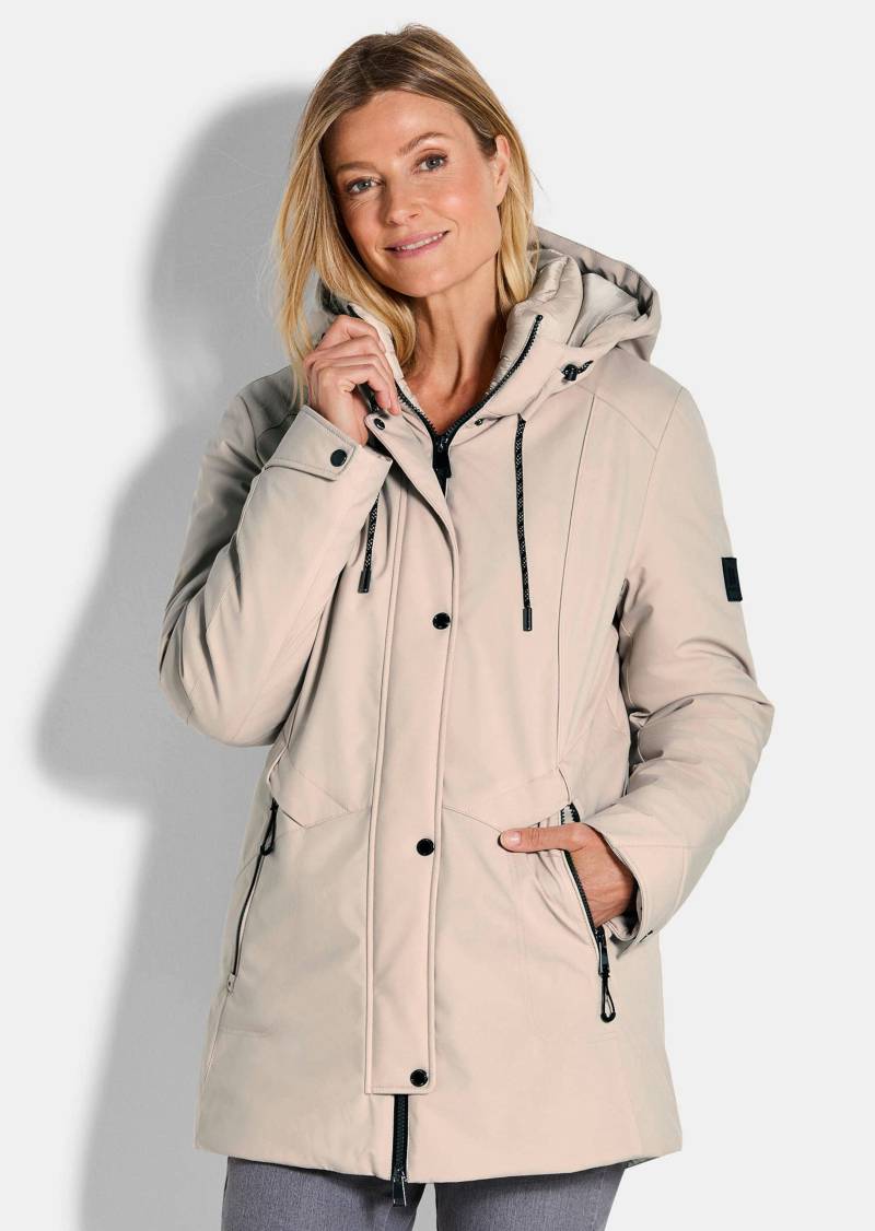 Funktionsjacke mit Kapuze - beige - Gr. 46 von Goldner Fashion von Goldner Fashion