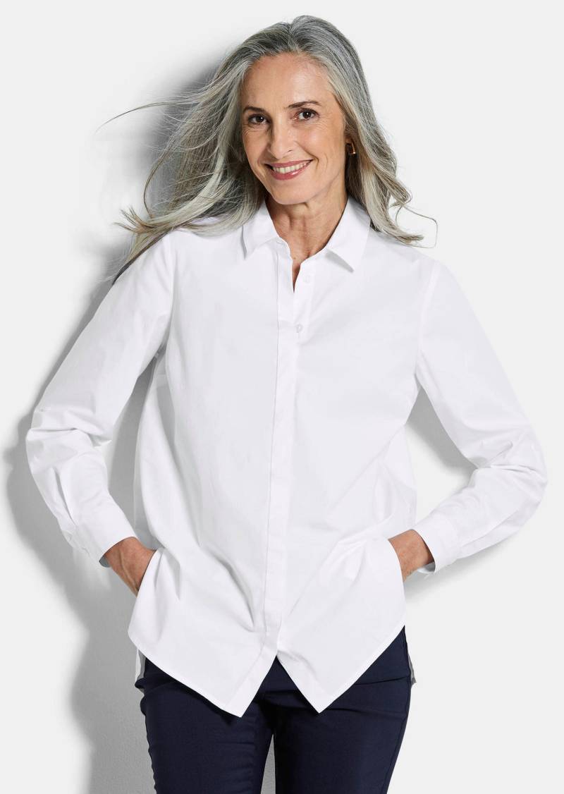 Hemdbluse aus reiner Baumwolle - weiß - Gr. 24 von Goldner Fashion von Goldner Fashion