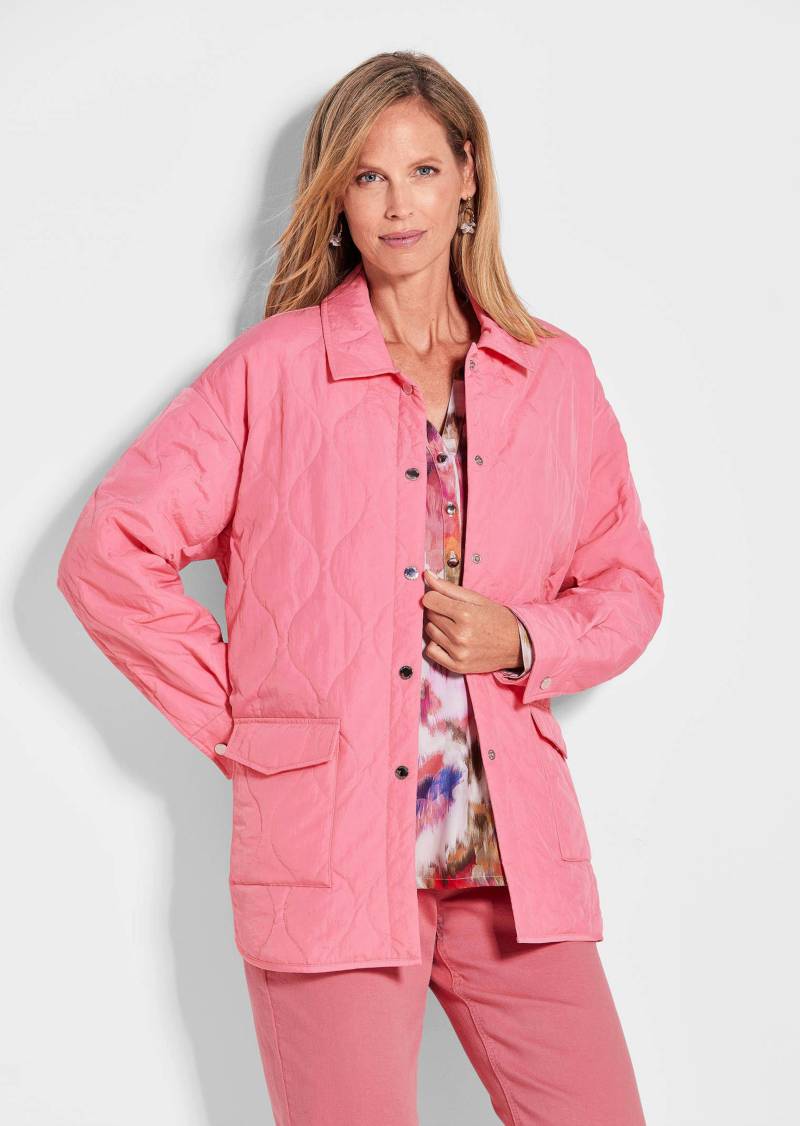 Hemdjacke in Stepp-Optik - koralle - Gr. 24 von Goldner Fashion von Goldner Fashion