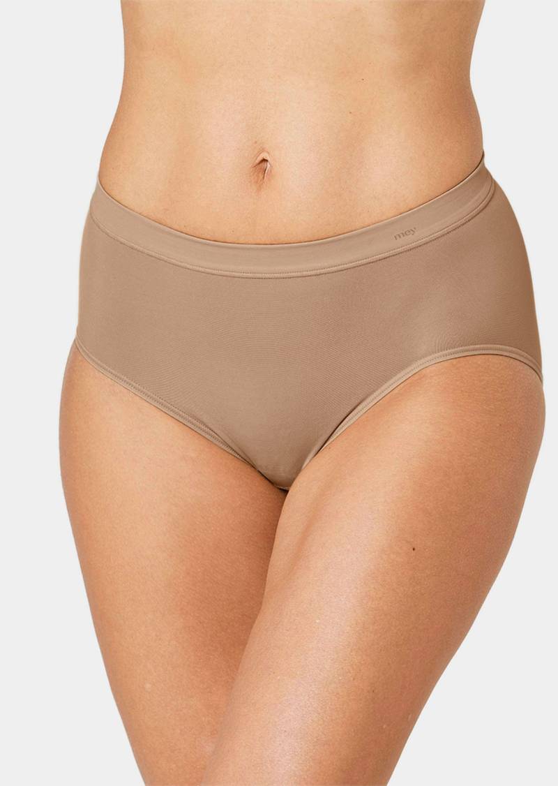 Hochwertiger, glatter Taillenslip - camel - Gr. 38 von Goldner Fashion von Goldner Fashion