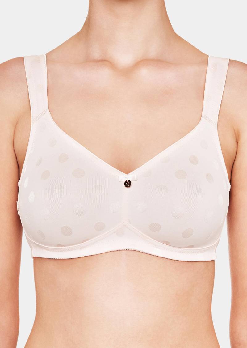 Jacquard-BH ohne Bügel mit Komfortträger - rosé - Gr. 80 F von Goldner Fashion von Goldner Fashion