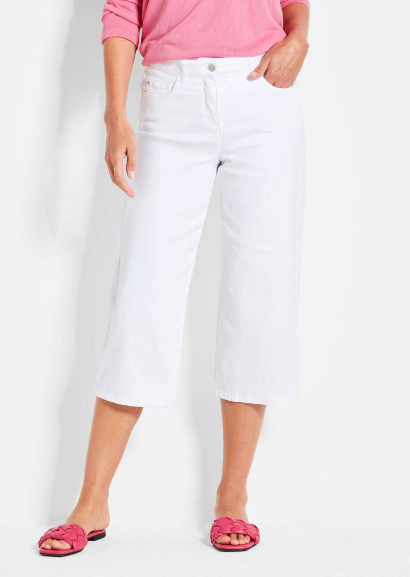 Jeans-Culotte VERA im 5-Pocket-Stil - weiß - Gr. 40 von Goldner Fashion von Goldner Fashion