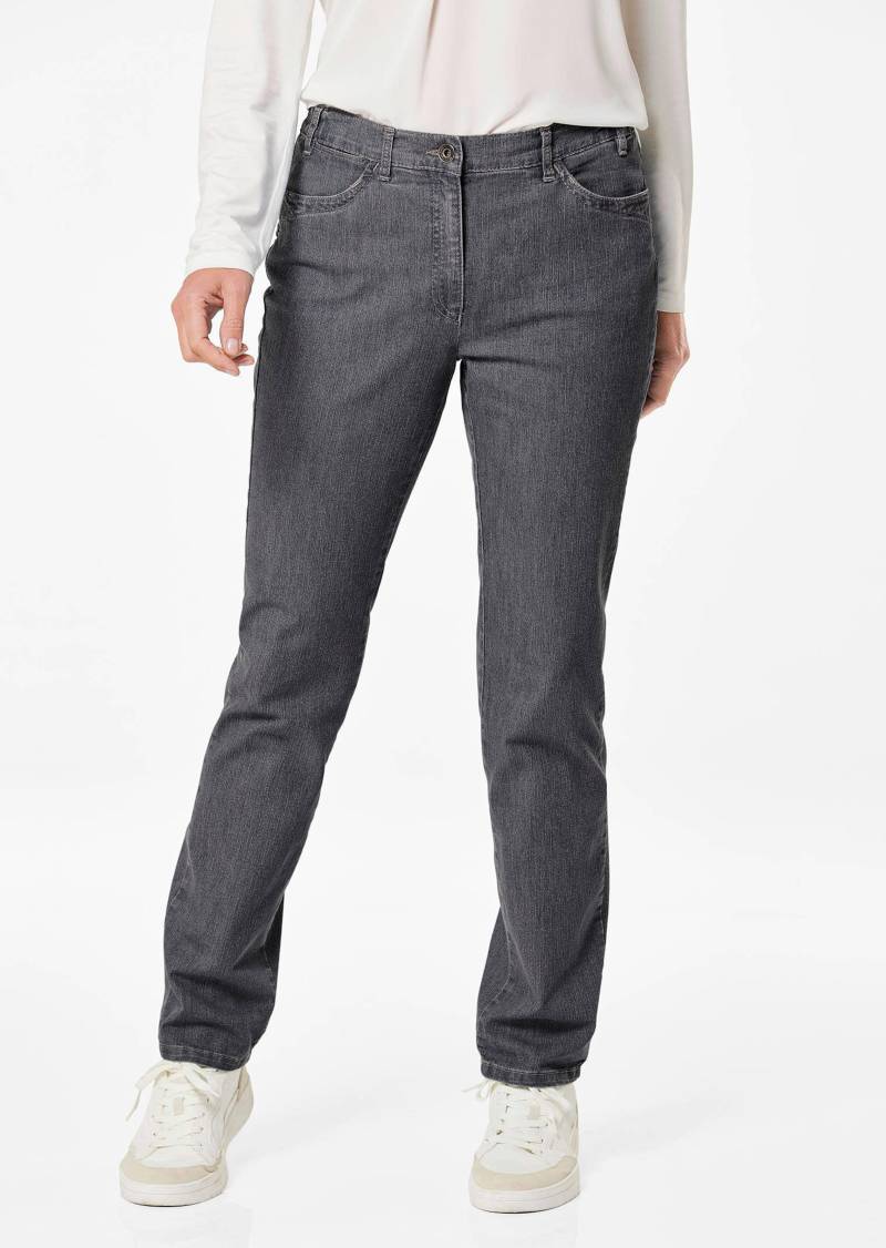 Jeans LOUISA mit Stickerei - schwarz - Gr. 26 von Goldner Fashion von Goldner Fashion