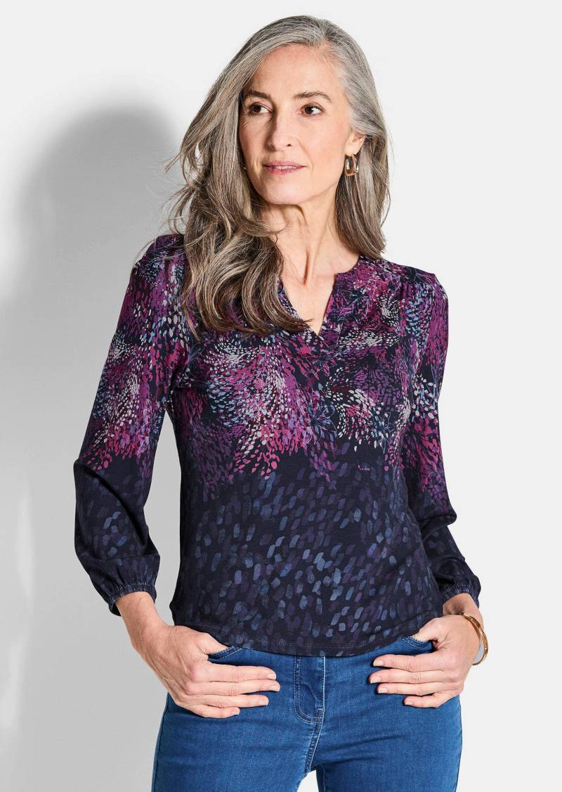 Jersey-Shirt mit Konfetti-Muster - marine / bunt / gemustert - Gr. 23 von Goldner Fashion von Goldner Fashion