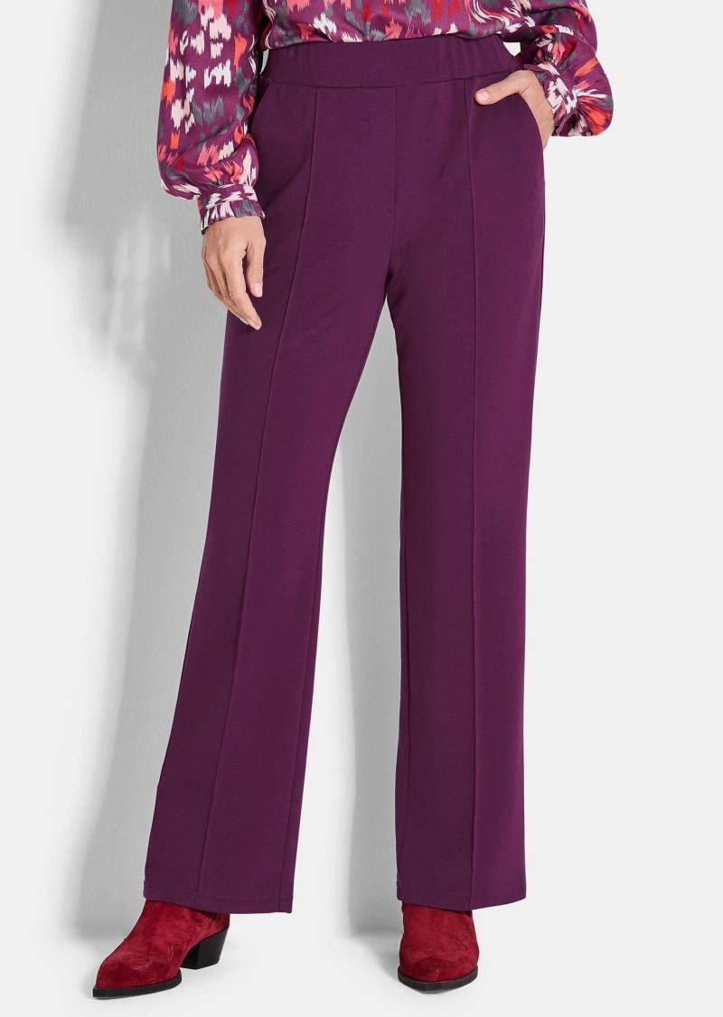 Jerseyhose VERA mit Biesen - beere - Gr. 275 von Goldner Fashion von Goldner Fashion