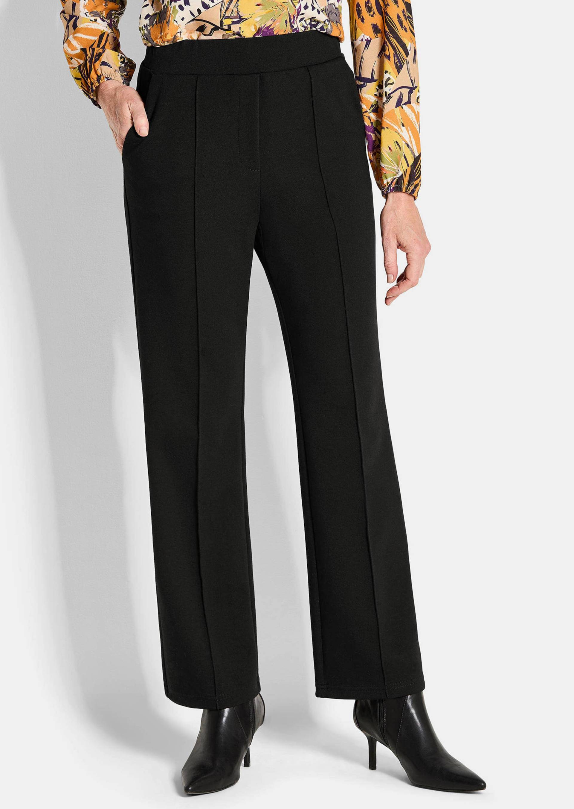 Jerseyhose VERA mit Biesen - schwarz - Gr. 21 von Goldner Fashion von Goldner Fashion