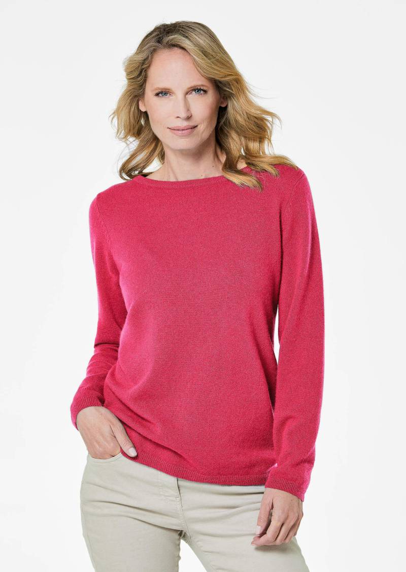 Kaschmirpullover mit U-Boot Ausschnitt - pink - Gr. 44 von Goldner Fashion von Goldner Fashion