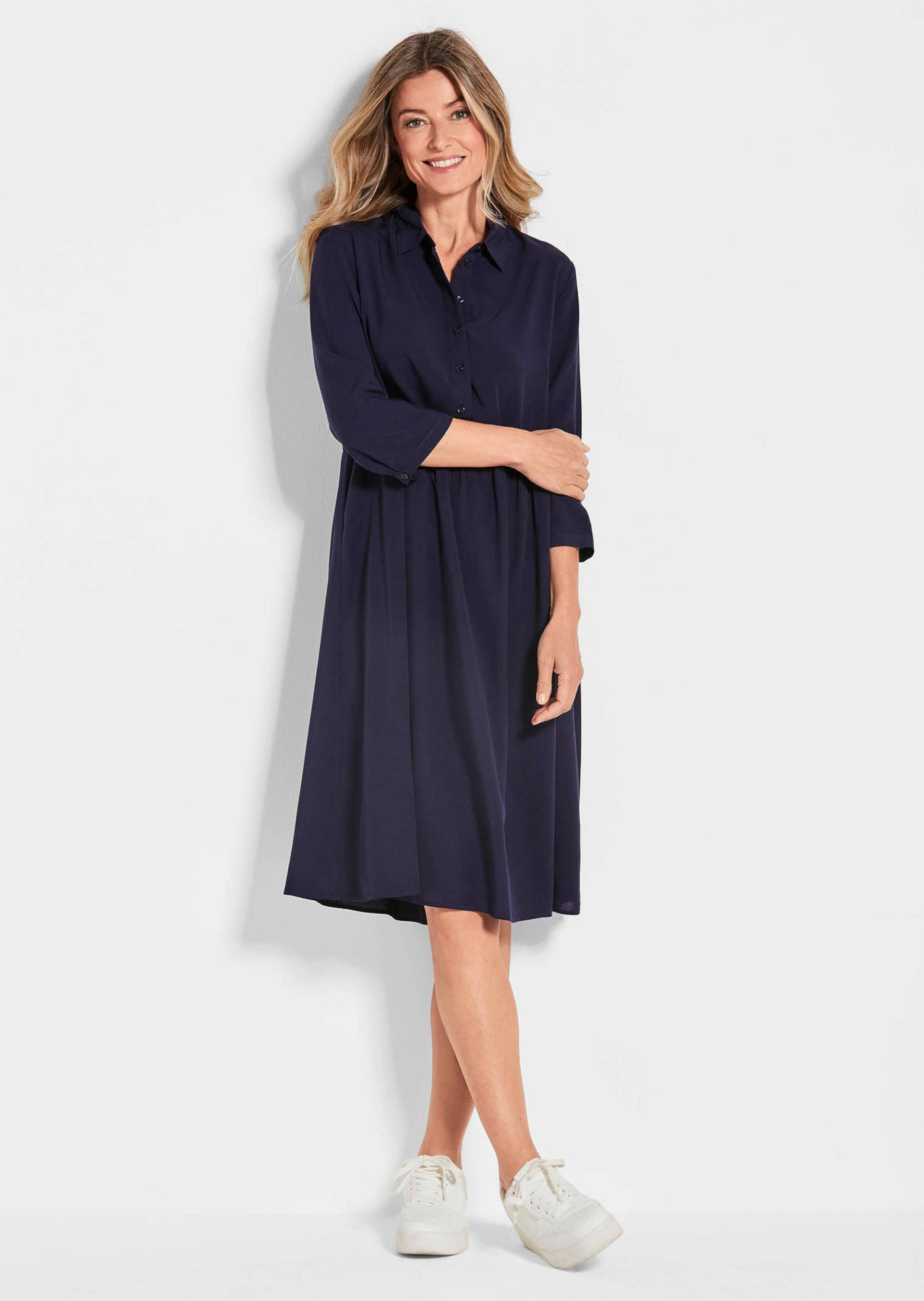Kleid in Hemdblusenform - marine - Gr. 48 von Goldner Fashion von Goldner Fashion