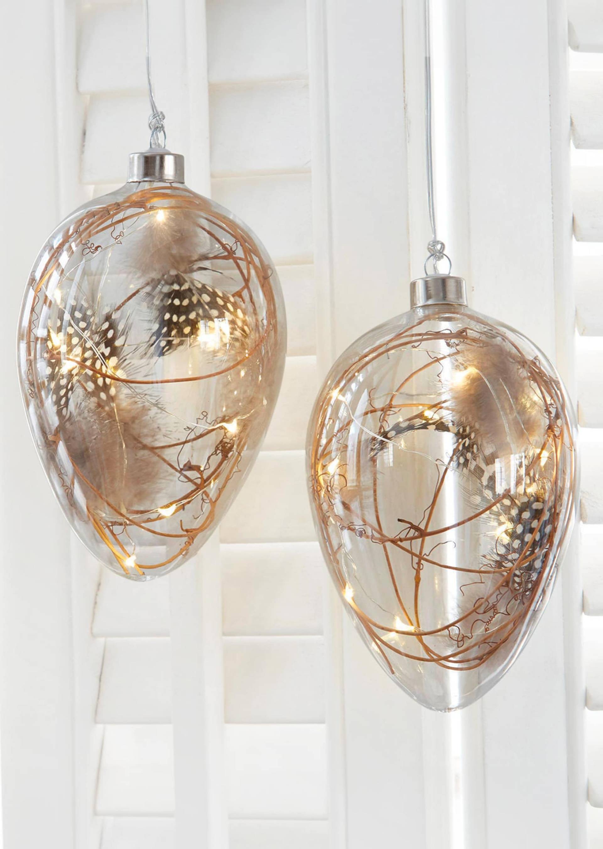 LED-Ostereier 2er-Set - taupe - Gr. Einheitsgröße von Goldner Fashion LED-Ostereier 2er-Set - taupe - Gr. Einheitsgröße von Goldner Fashion von Goldner Fashion