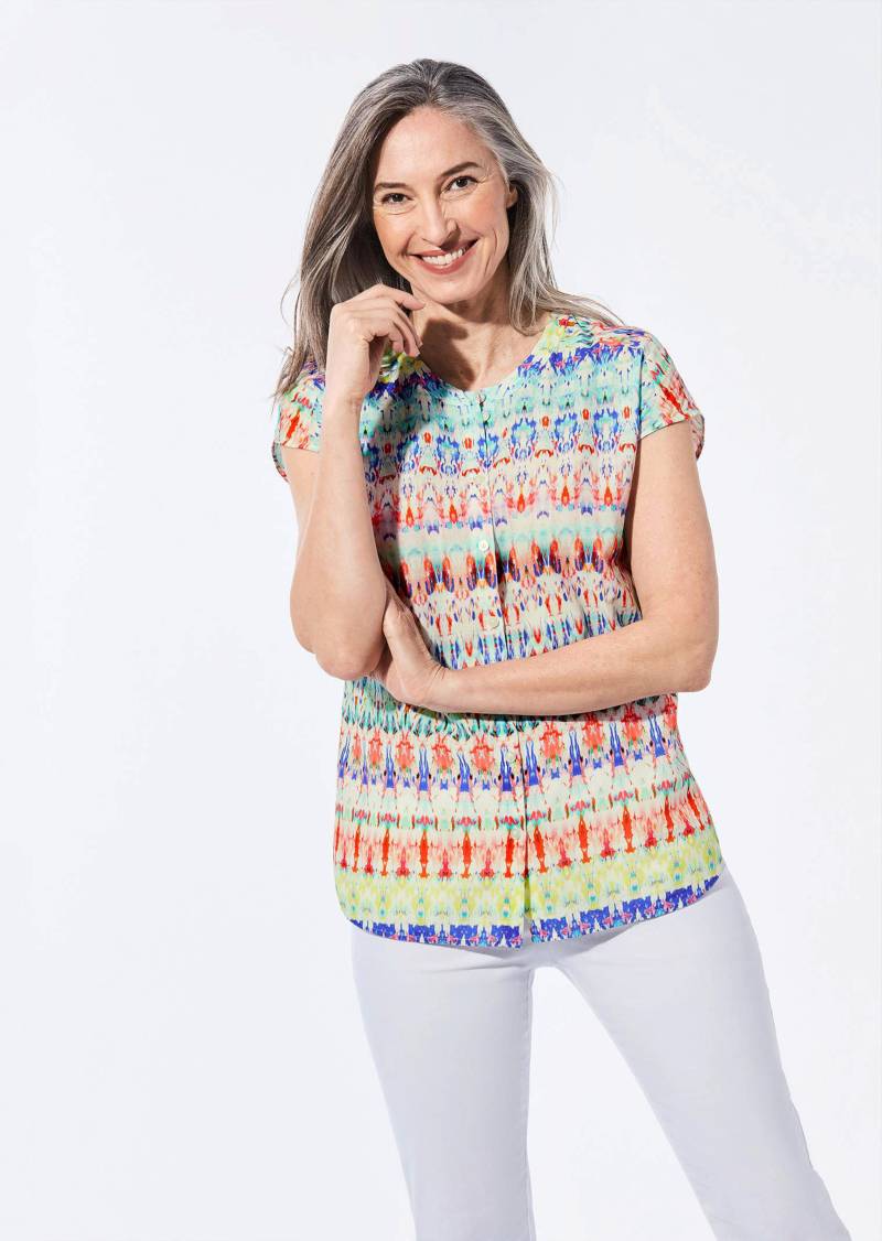 Legere Bluse mit Druck - bunt / gemustert - Gr. 23 von Goldner Fashion von Goldner Fashion