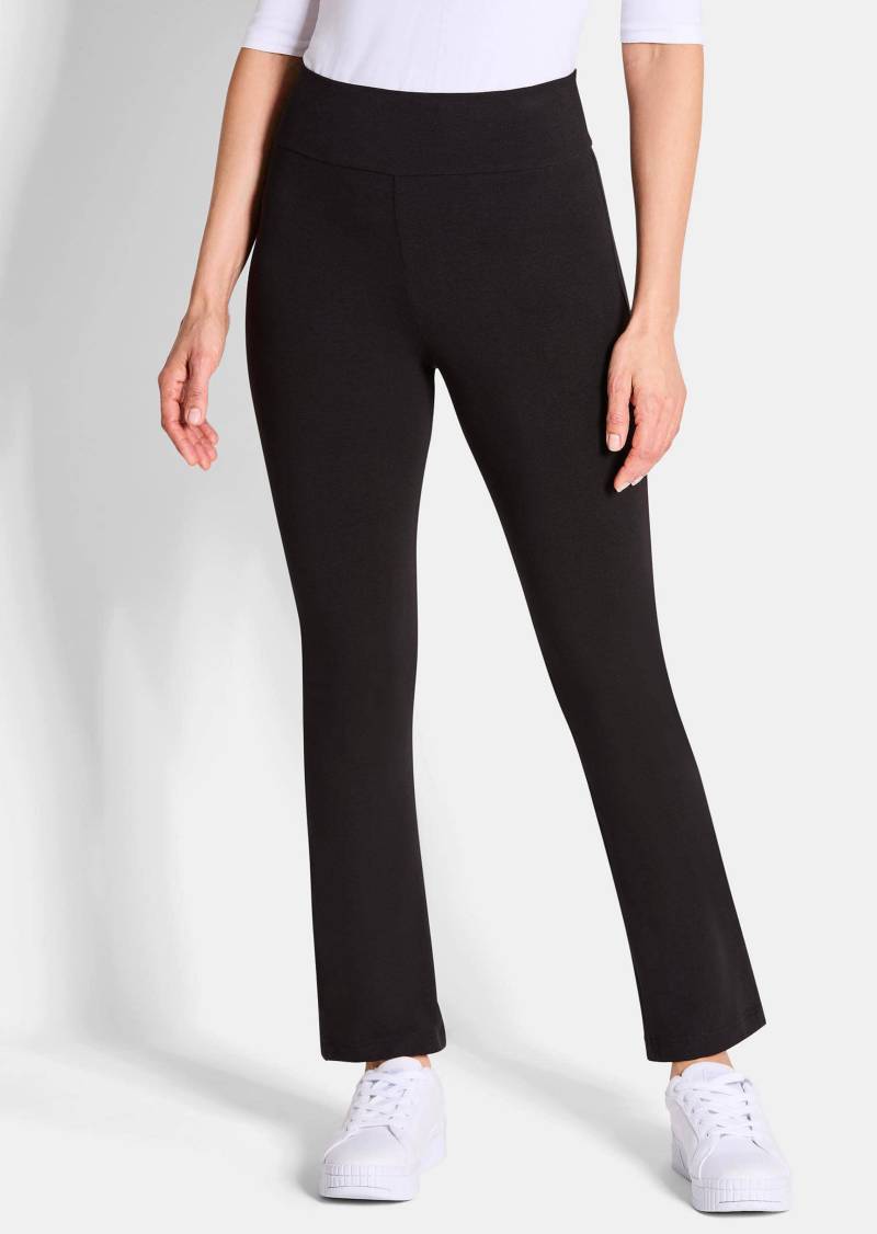 Leggings im Doppelpack mit ausgestelltem Bein - schwarz / schwarz - Gr. 20 von Goldner Fashion von Goldner Fashion