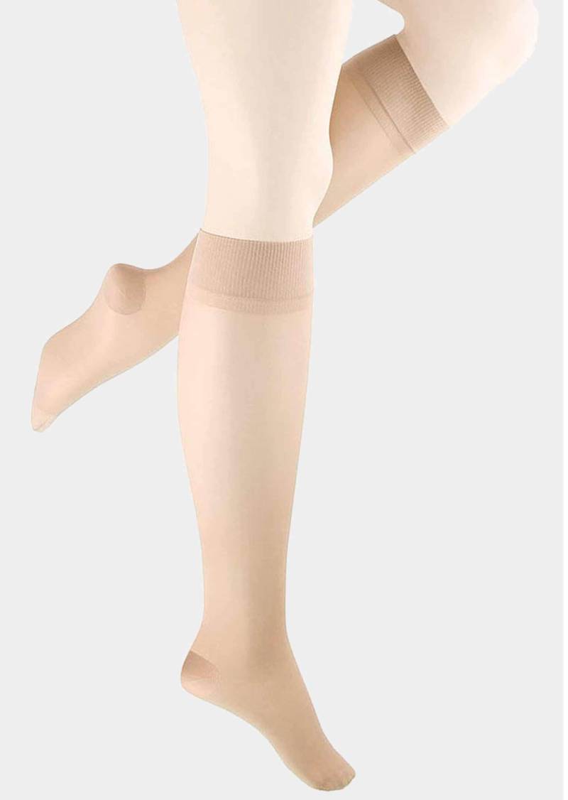 Leichte Kompressions-Kniestrümpfe im 2er-Pack - caramel - Gr. 1 von Goldner Fashion von Goldner Fashion