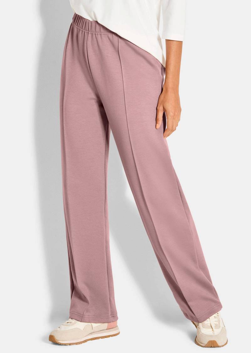 Locker fallende Jogginghose - rosé - Gr. 48 von Goldner Fashion von Goldner Fashion