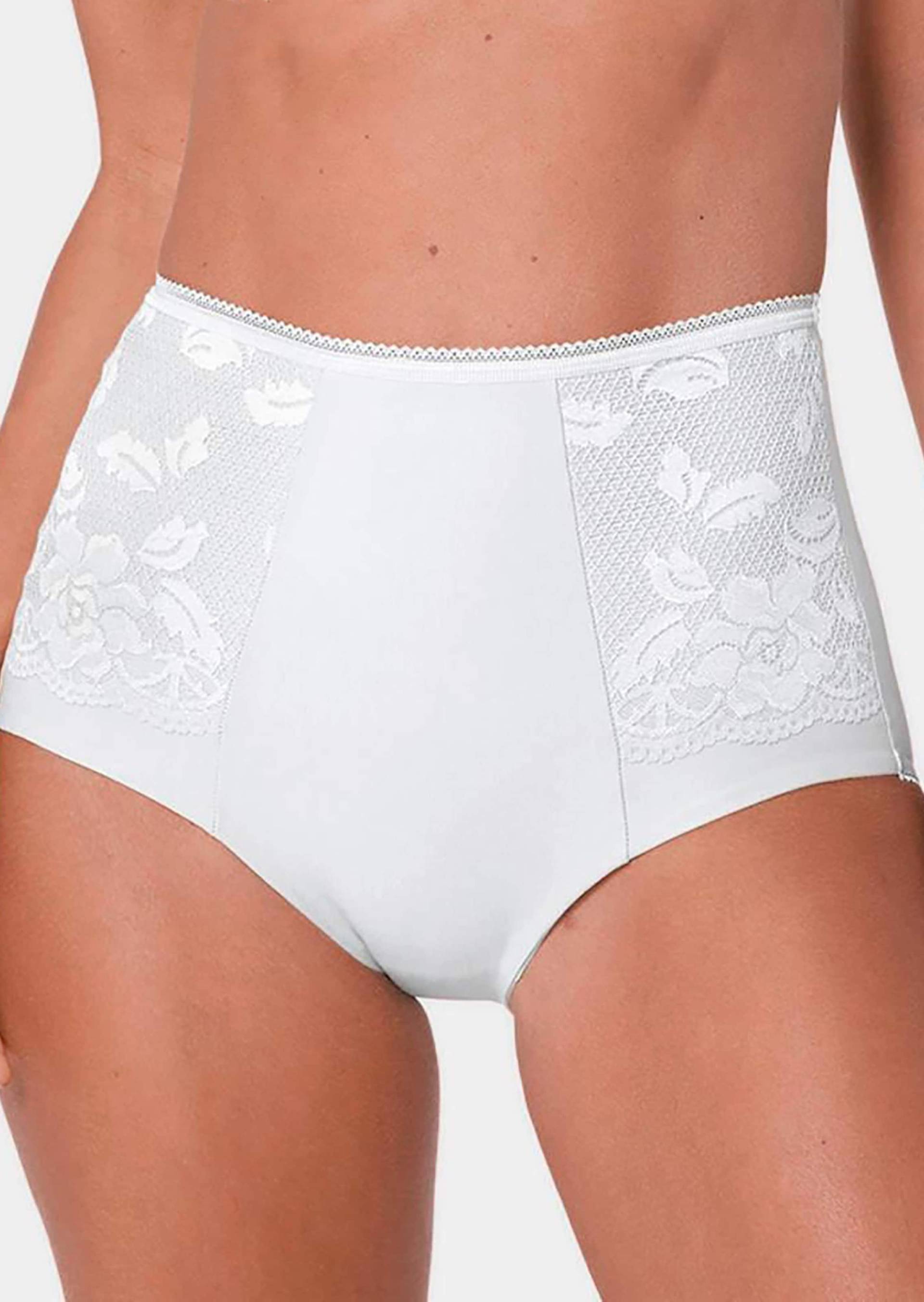 Miederhose mit Baumwolle - weiß - Gr. 46 von Goldner Fashion von Goldner Fashion
