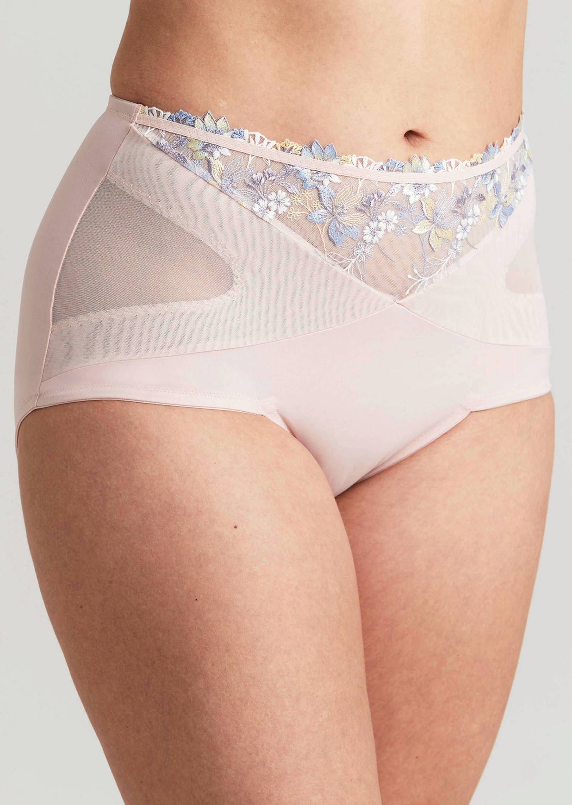 Miederhose mit edler Stickerei - champagner - Gr. 40 von Goldner Fashion von Goldner Fashion