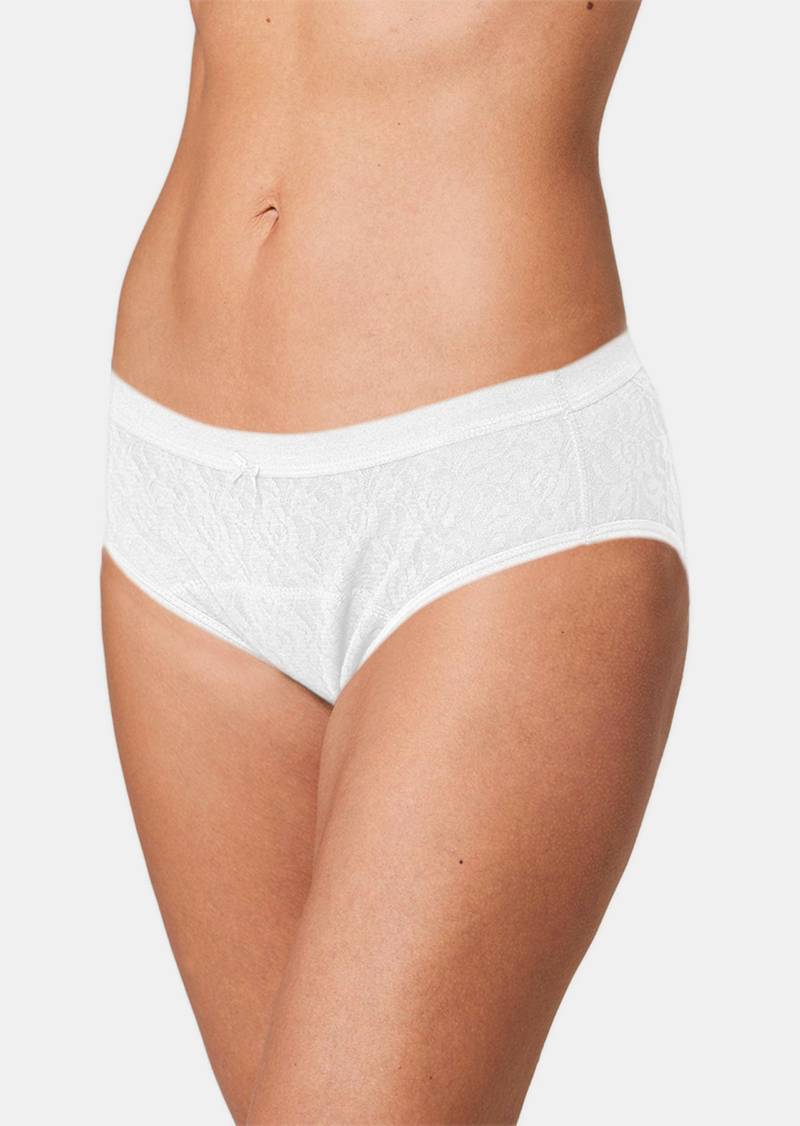 Moderner Inkontinenz-Slip in Spitze allover - weiß - Gr. S von Goldner Fashion von Goldner Fashion