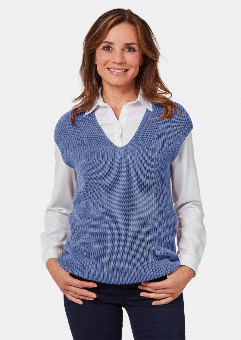 Modischer Pullunder - blau / melange - Gr. 25 von Goldner Fashion von Goldner Fashion