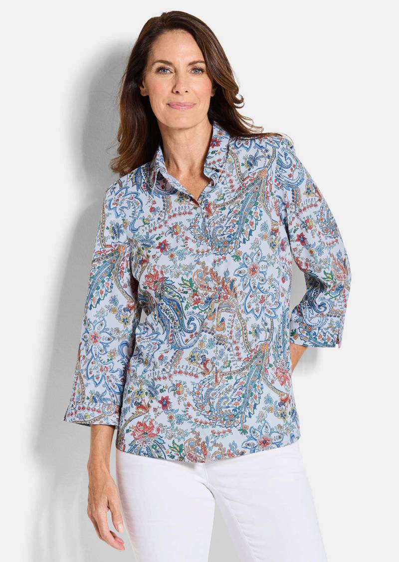 Paisley-Bluse mit Hemdkragen - bunt / gemustert - Gr. 24 von Goldner Fashion von Goldner Fashion