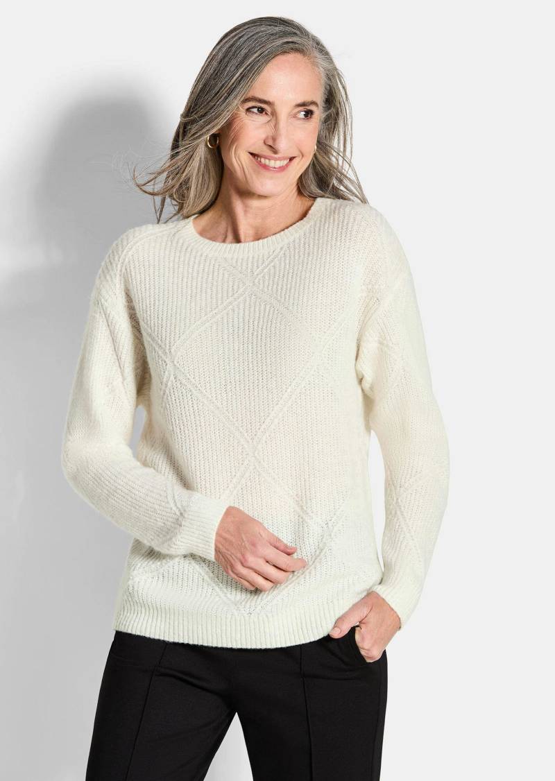 Pullover aus leichtem Strick - cremeweiß - Gr. 40 von Goldner Fashion von Goldner Fashion