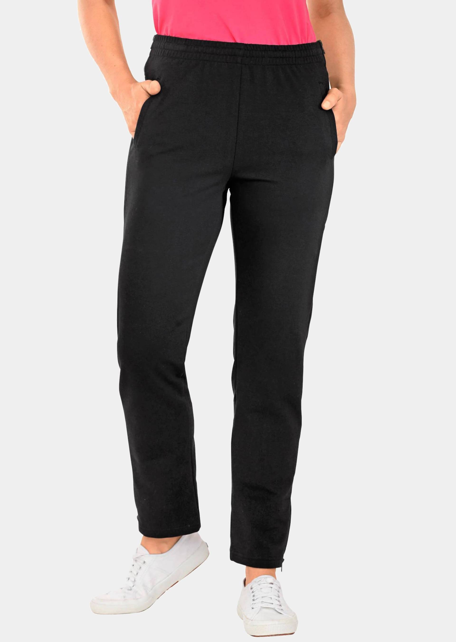 Reha-Hose mit seitlichem Reißverschluss - schwarz - Gr. 255 von Goldner Fashion von Goldner Fashion