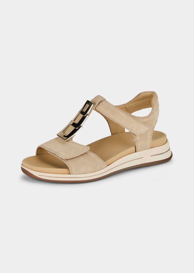 Sandale mit auswechselbarem Fußbett - beige - Gr. 39 von Goldner Fashion von Goldner Fashion