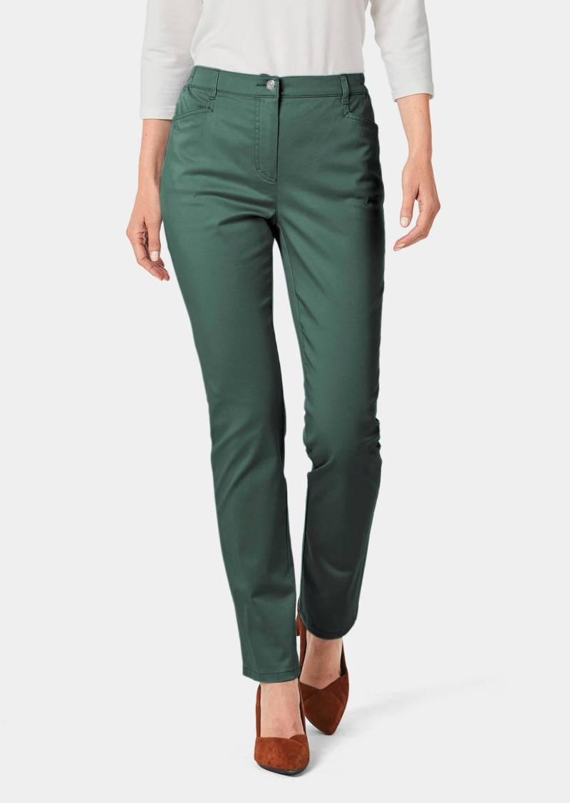 Satin-Baumwollhose LOUISA COMFORT+ - dunkelgrün - Gr. 255 von Goldner Fashion von Goldner Fashion