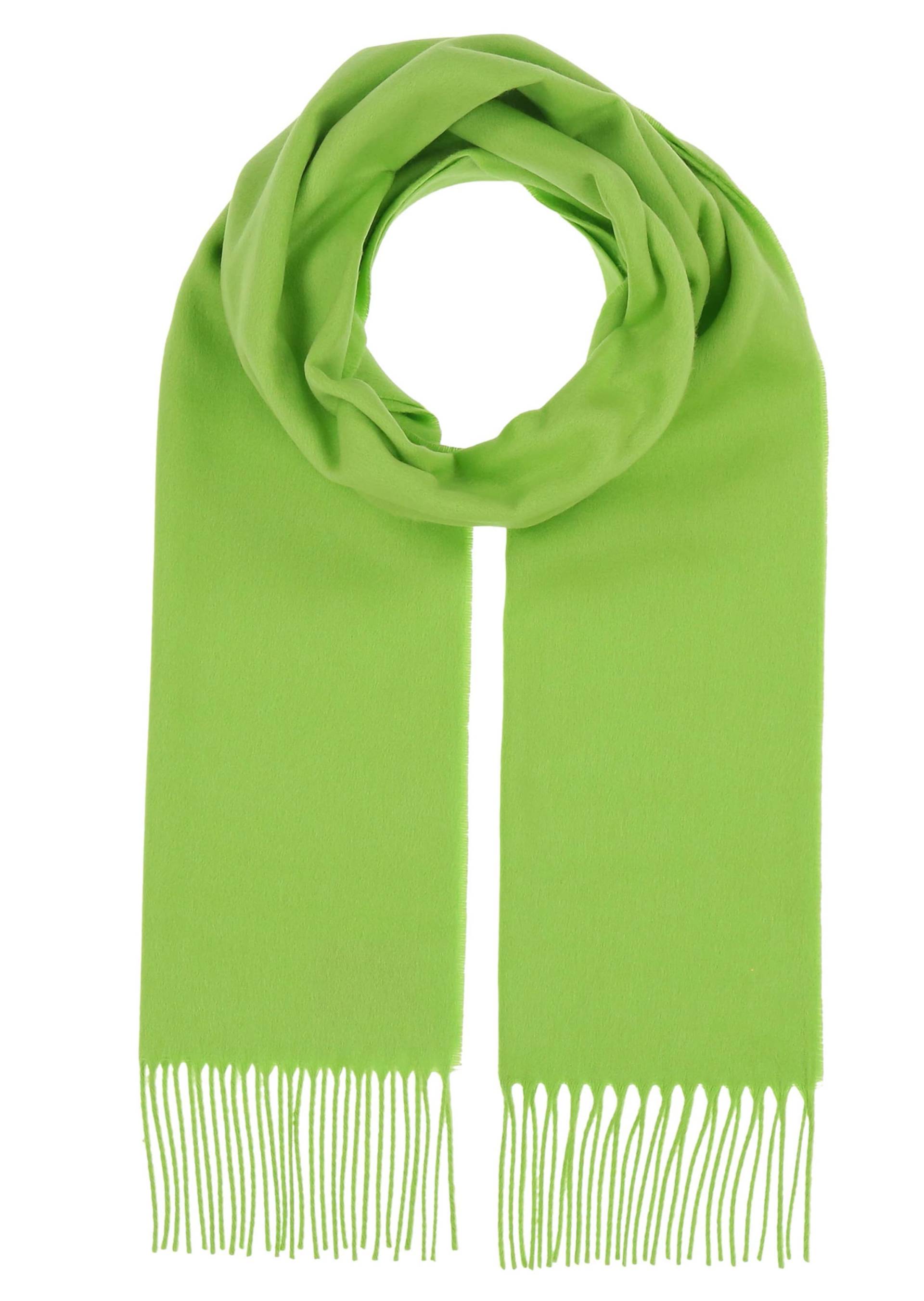 Schal mit Cashmere-Feeling - hellgrün - Gr. Einheitsgröße von Goldner Fashion von Goldner Fashion