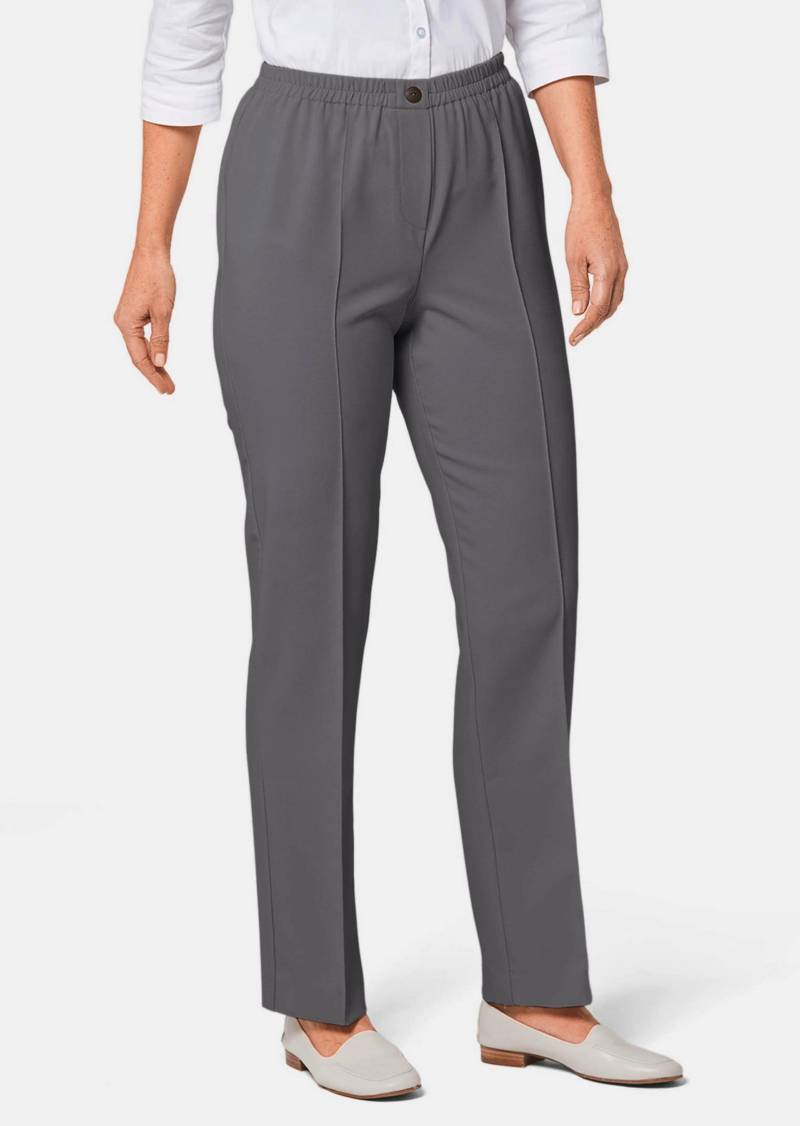 Schlupfhose CARLA im 2er-Pack - grau / schwarz - Gr. 50 von Goldner Fashion von Goldner Fashion