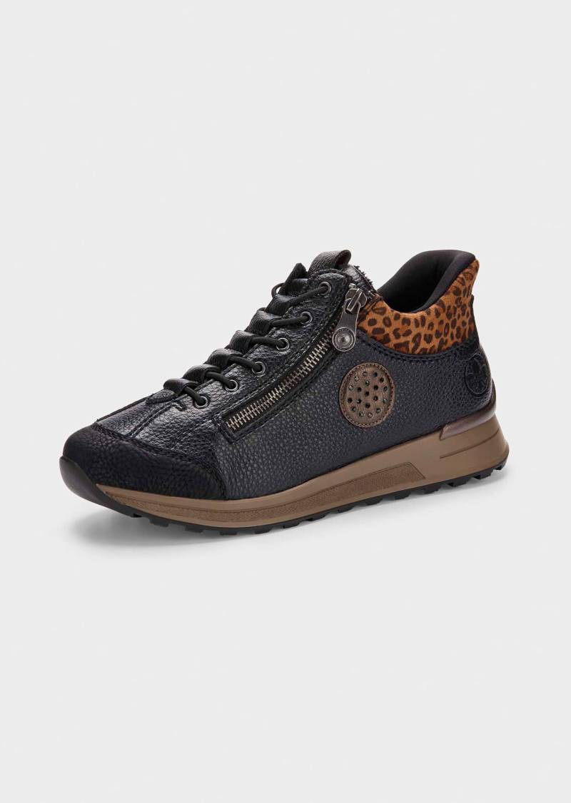 Slip-In-Sneaker mit Animal Print - schwarz - Gr. 36 von Goldner Fashion von Goldner Fashion