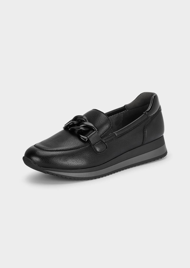 Slipper mit modischer Verzierung - schwarz - Gr. 41 von Goldner Fashion von Goldner Fashion