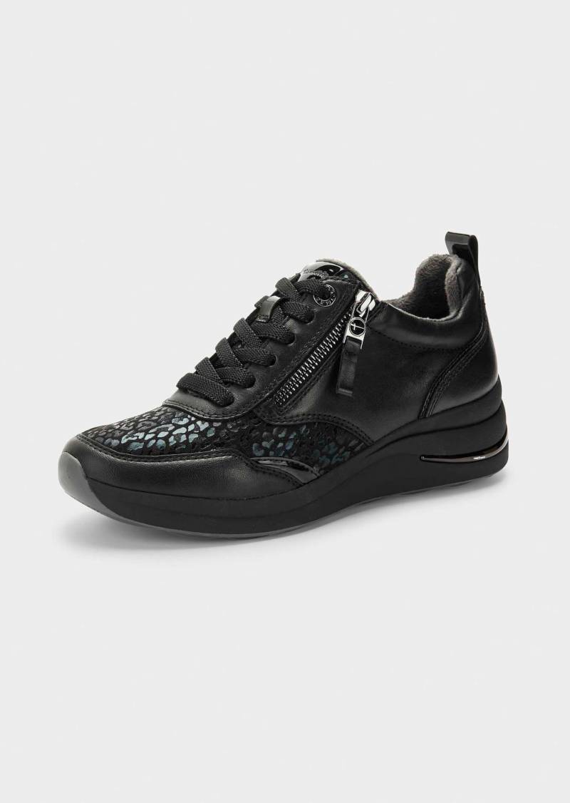 Hallux-Sneaker in elastischem Materialmix - schwarz - Gr. 39 von Goldner Fashion von Goldner Fashion