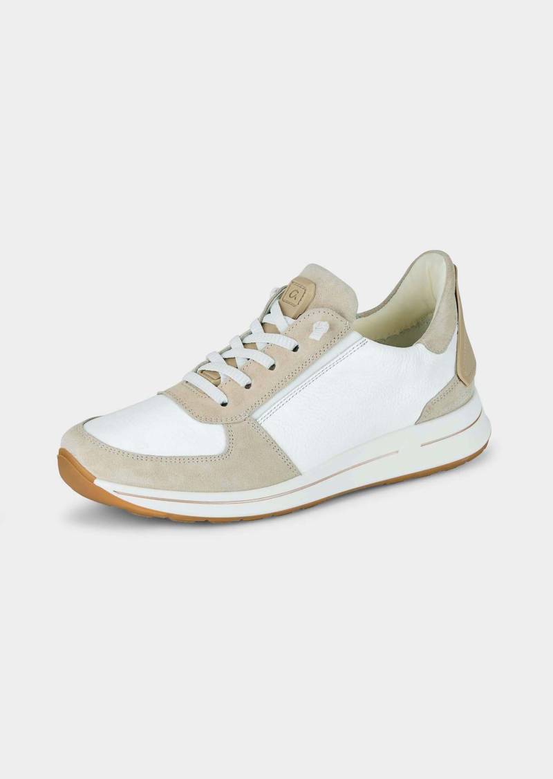 Sneaker mit herausnehmbarem Fußbett - beige / weiß - Gr. 37,5 von Goldner Fashion von Goldner Fashion