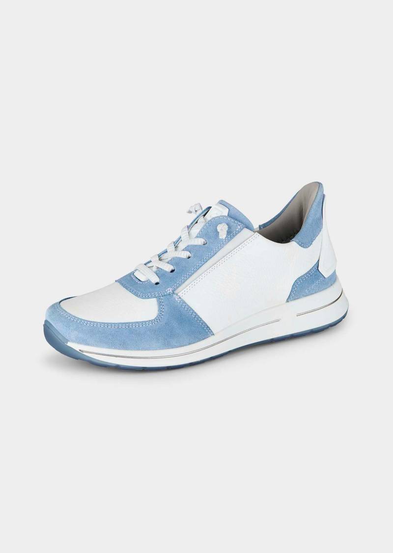 Sneaker mit herausnehmbarem Fußbett - blau / weiß - Gr. 39 von Goldner Fashion von Goldner Fashion