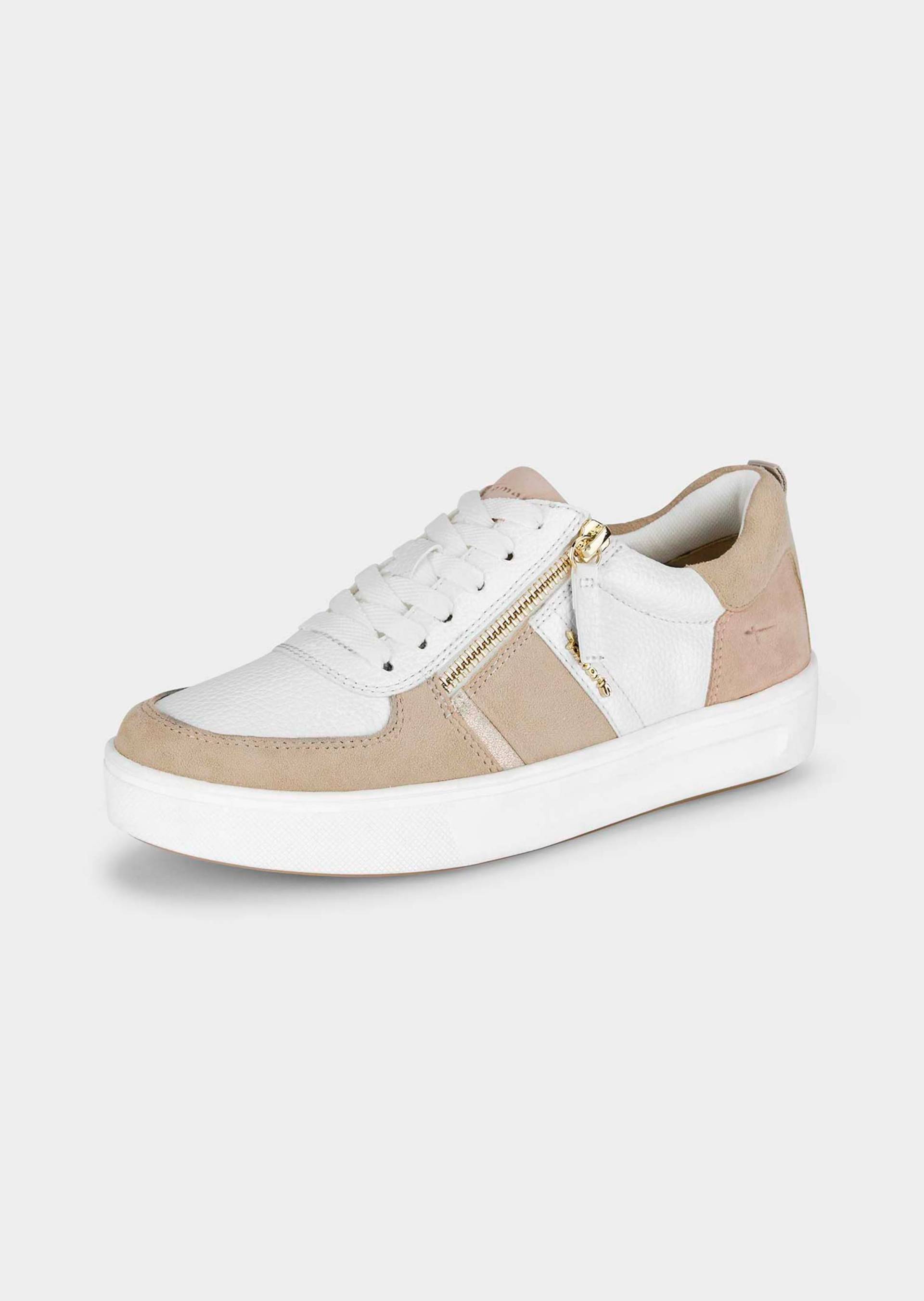 Sneaker mit herausnehmbarem Fußbett - rosé / stein - Gr. 41 von Goldner Fashion von Goldner Fashion