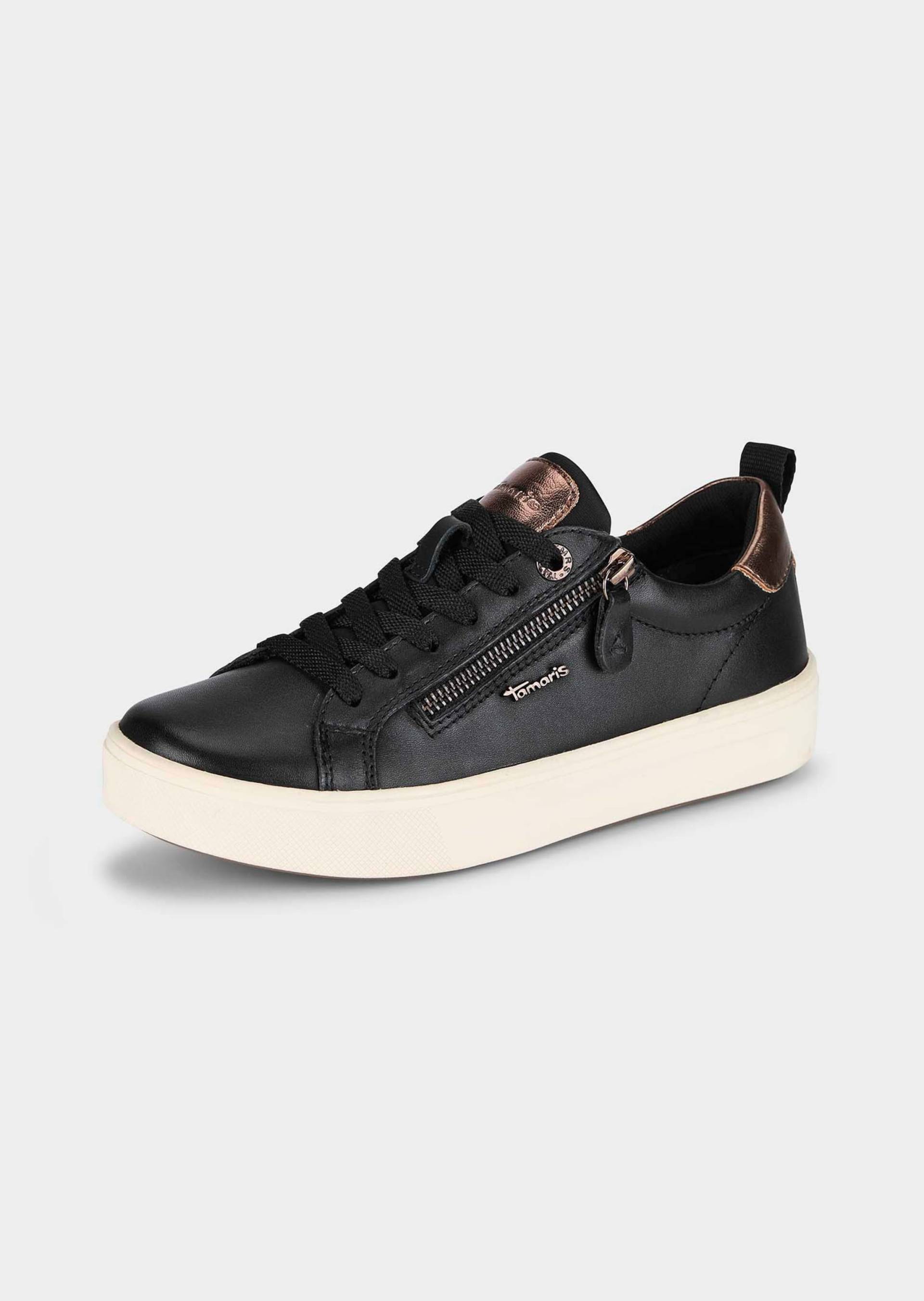 Sneaker mit herausnehmbarem Fußbett - schwarz - Gr. 37 von Goldner Fashion von Goldner Fashion