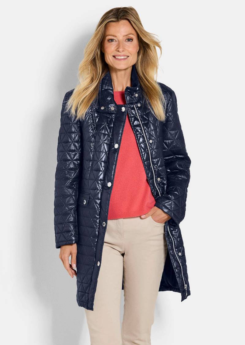 Stepp-Kurzmantel mit Stehkragen - marine - Gr. 42 von Goldner Fashion von Goldner Fashion