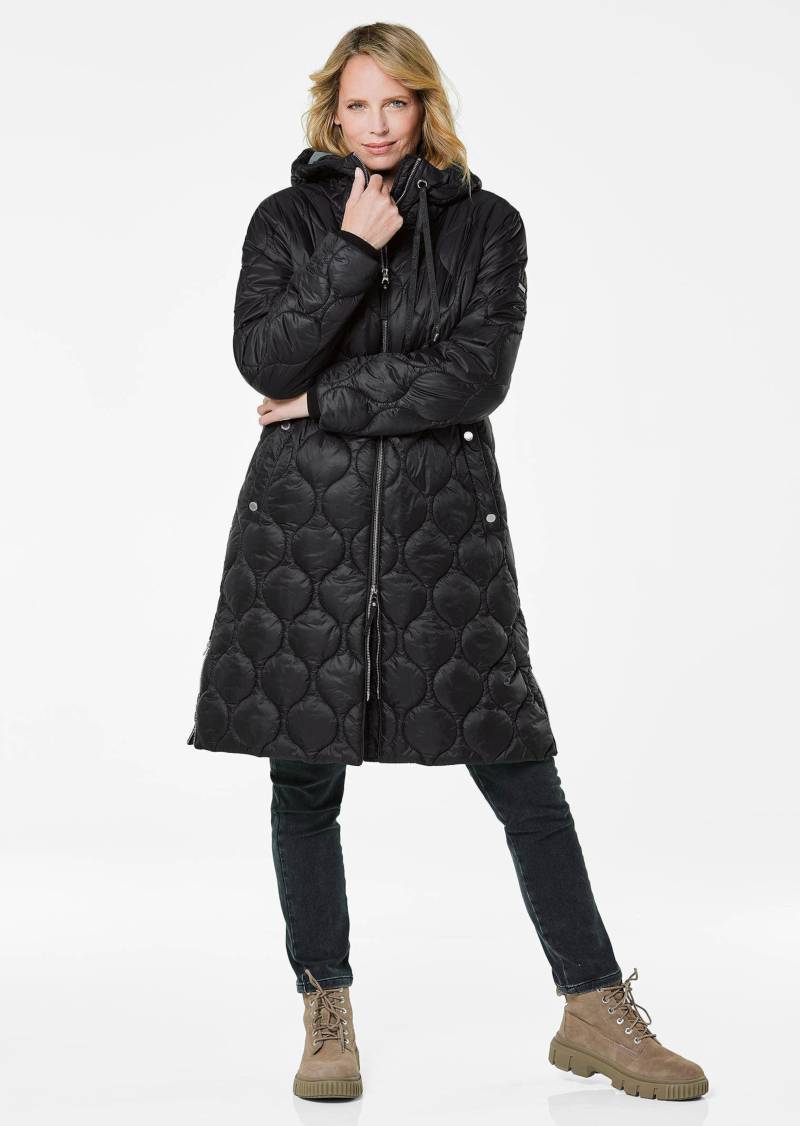 Steppmantel mit Kapuze - schwarz - Gr. 24 von Goldner Fashion von Goldner Fashion