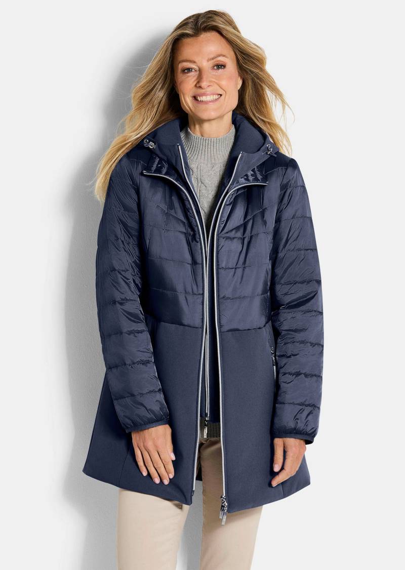 Steppmantel mit Softshell-Einsatz - marine - Gr. 21 von Goldner Fashion von Goldner Fashion