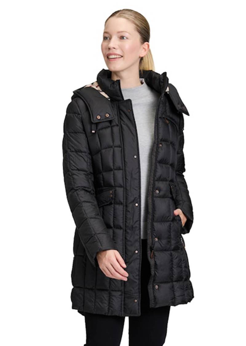 Steppmantel mit abnehmbarer Kapuze - schwarz - Gr. 44 von Goldner Fashion von Goldner Fashion