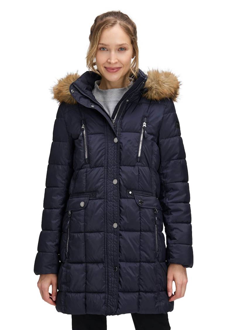 Steppmantel mit vielen Reißverschlusstaschen - dunkelblau - Gr. 38 von Goldner Fashion von Goldner Fashion