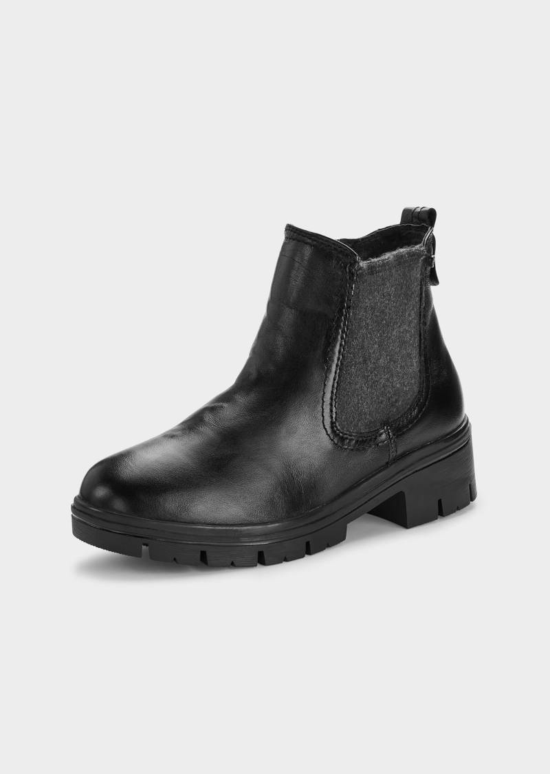 Chelsea Boots mit flexibler Sohle - schwarz - Gr. 39 von Goldner Fashion von Goldner Fashion